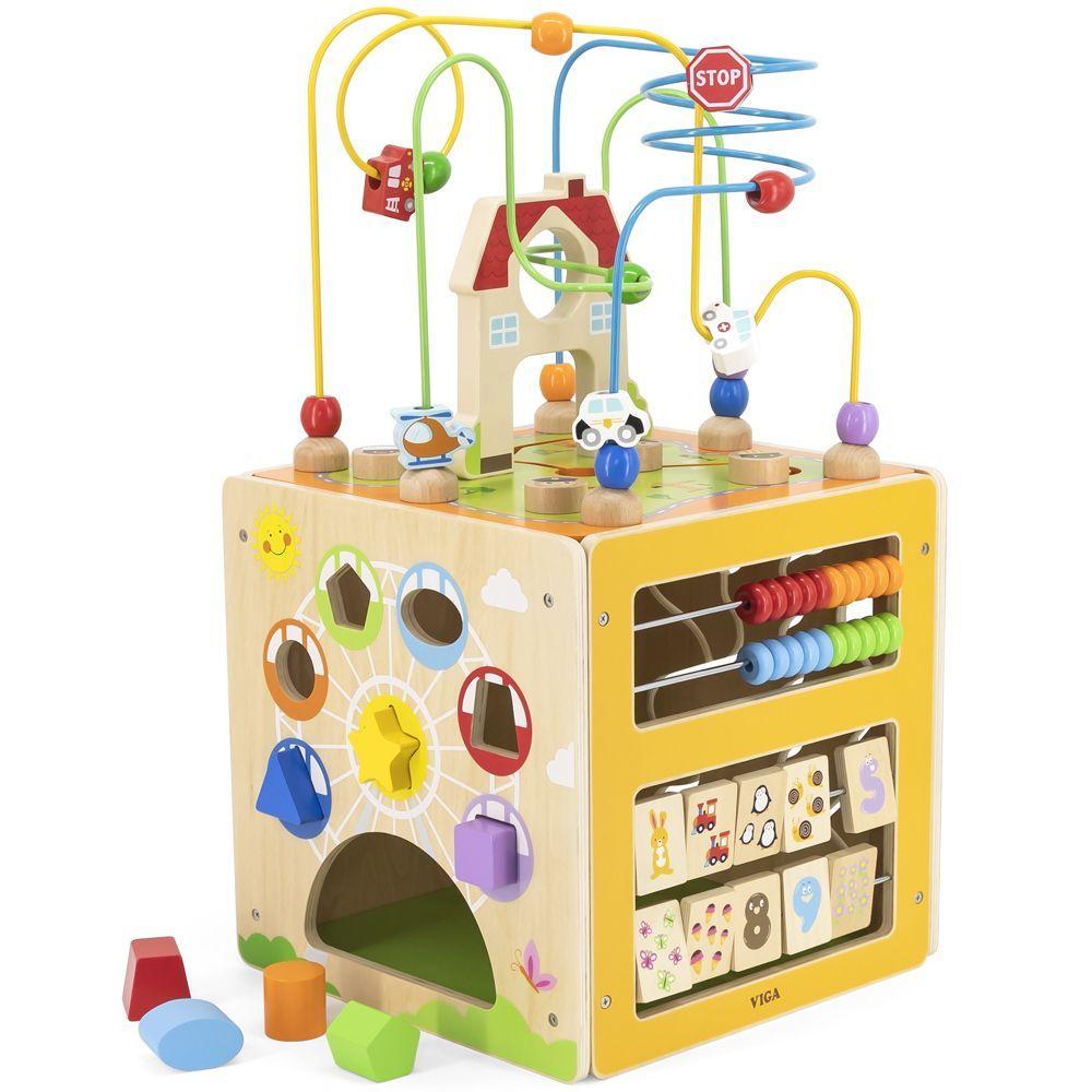 Caja actividades en madera  5 Juegos en 1.-4