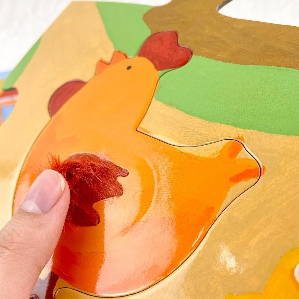 Puzle Madera Texturas 20 pz Granja-2