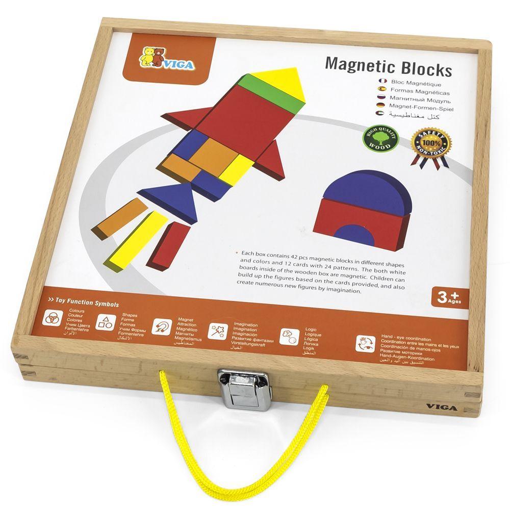 Juguete Madera Didactico Formas Magneticas con Maleta-2
