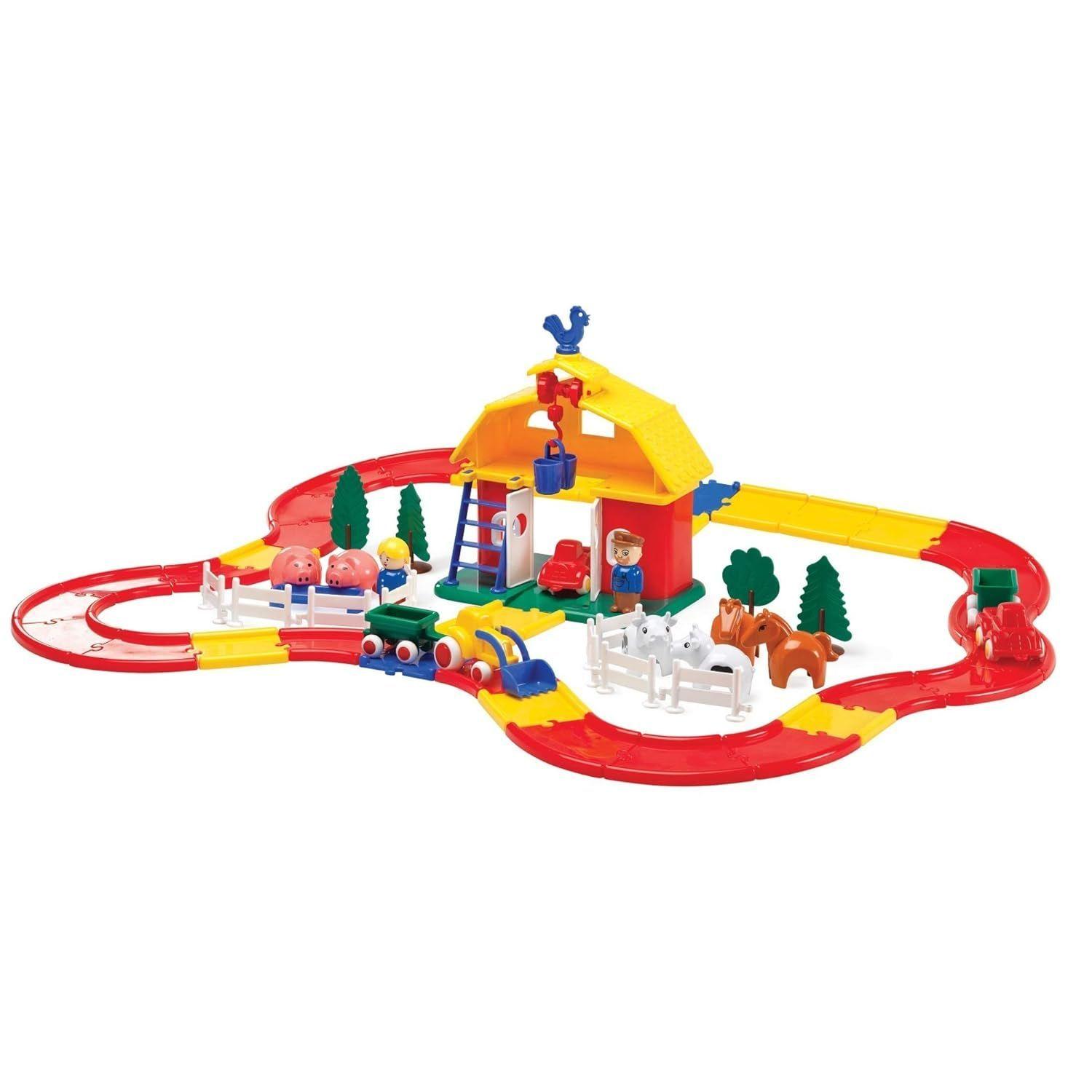 Tren Pista set Rieles y Granja-2