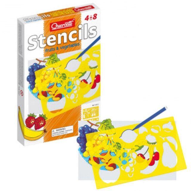 Stencil Frutas y Vegetales Quercetti-0