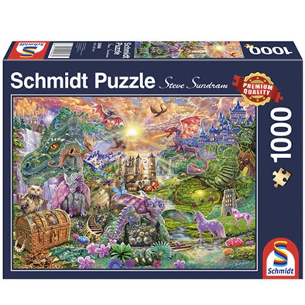 Puzzle 1.000 piezas Reino de dragones-0
