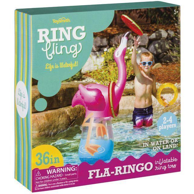 Inflable Flamingo Lanza Argollas-1