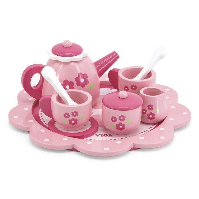 Juguete Madera Set Te Rosado-0