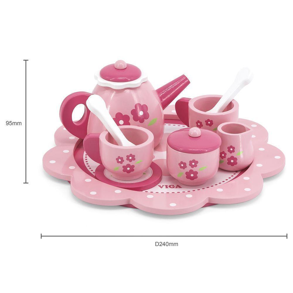 Juguete Madera Set Te Rosado-1