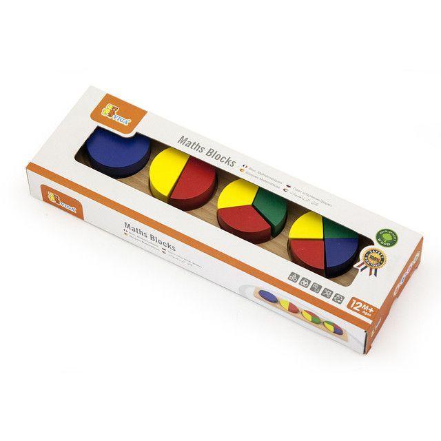Juego Didáctico Madera Puzzle Fracciones Circulo-1