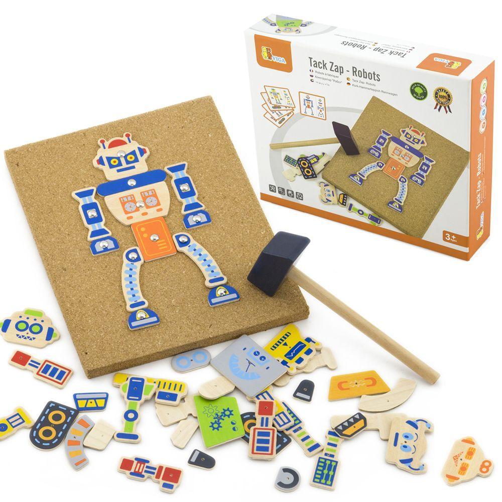 Juego Madera Martillar Robot-0