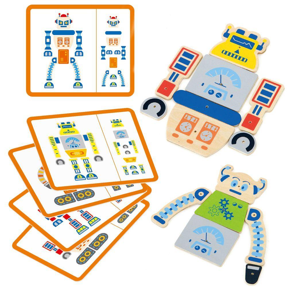 Juego Madera Martillar Robot-3