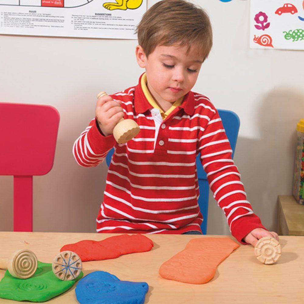 Timbres Estampadores Madera set 4 pz-3