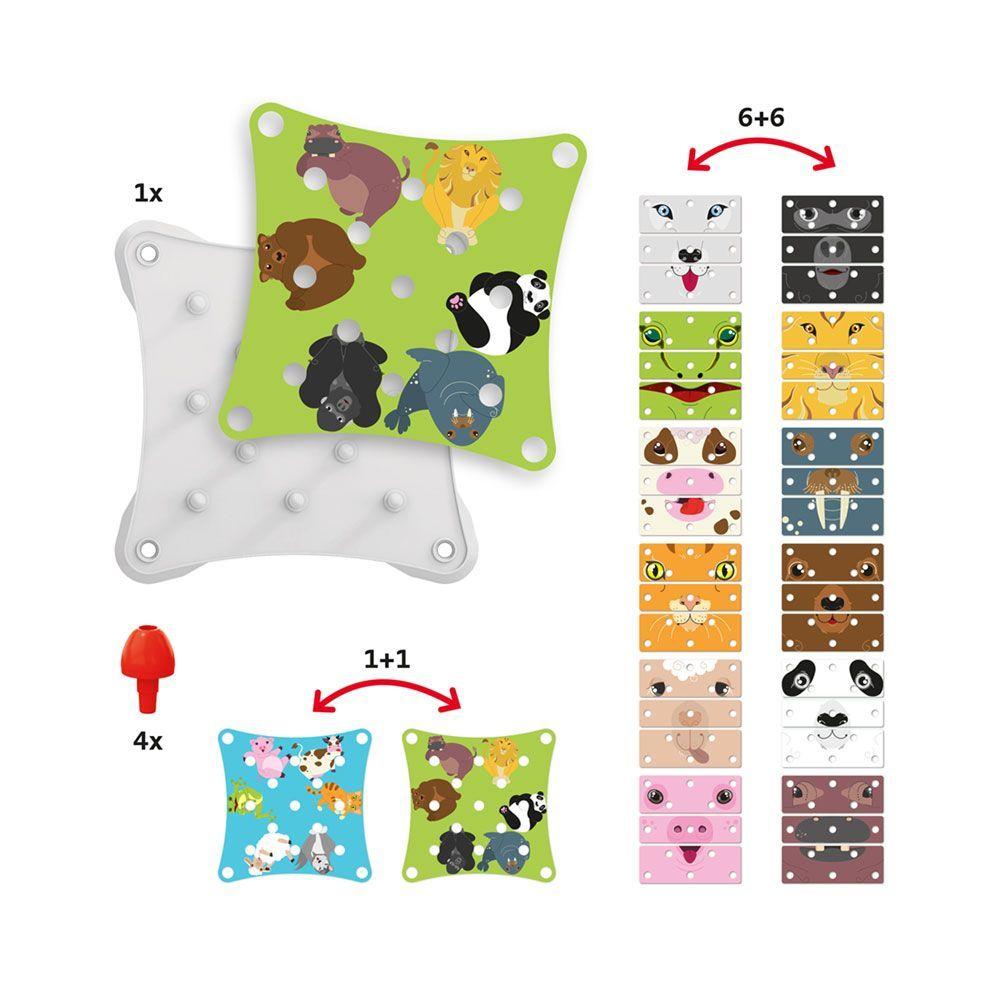 Juego Caras Animales Puzle-3