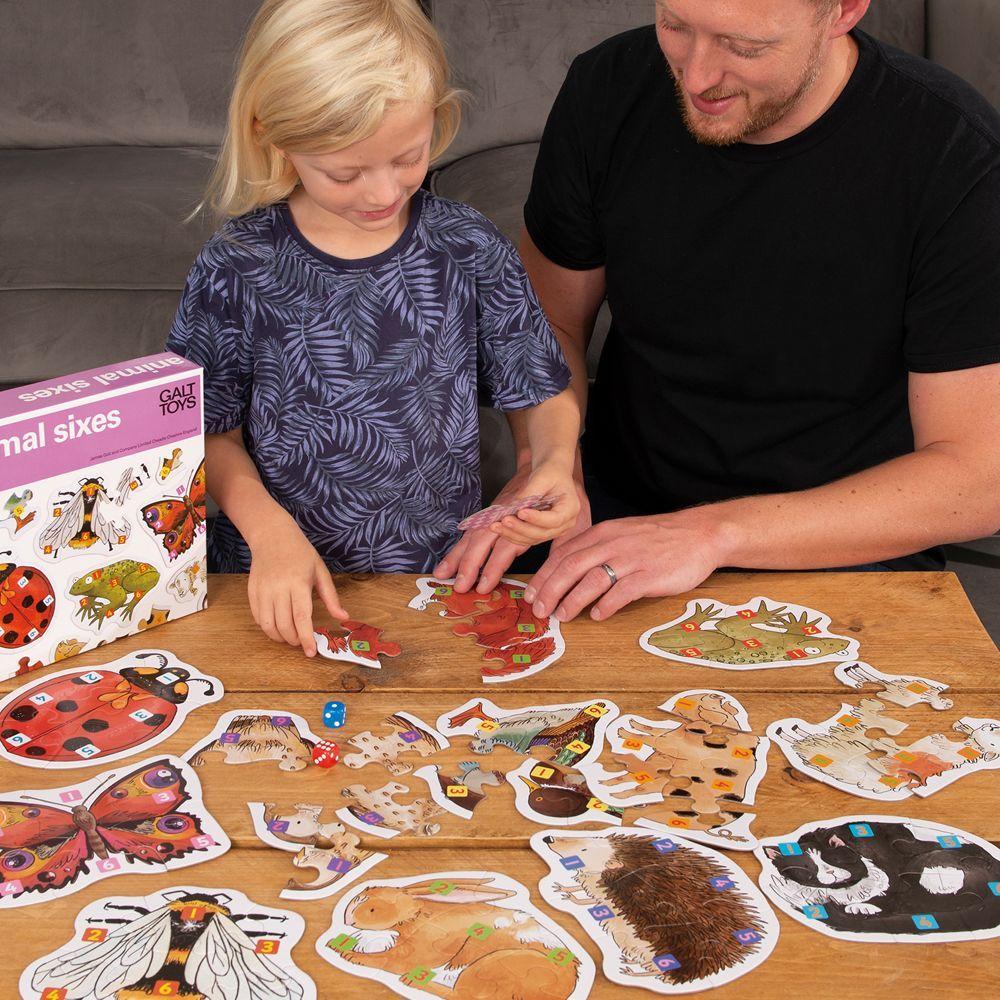 Juego Puzzle Rompecabezas de Animales. 6 Animales.-3