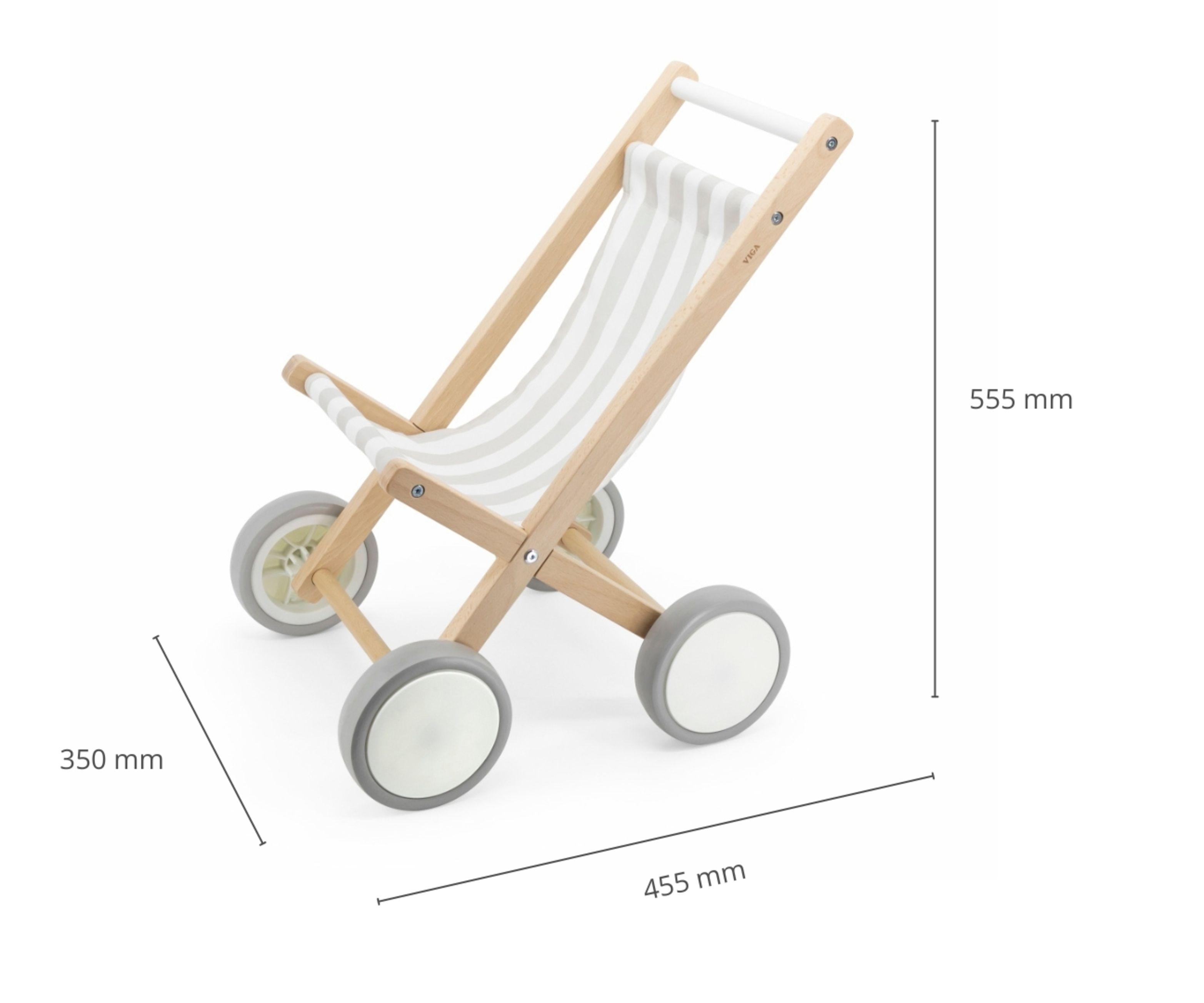 Coche Paragua Madera Gris-3