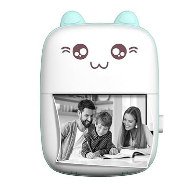 Mini Impresora Térmica Portátil Bluetooth Gatito + 1 Rollo-2
