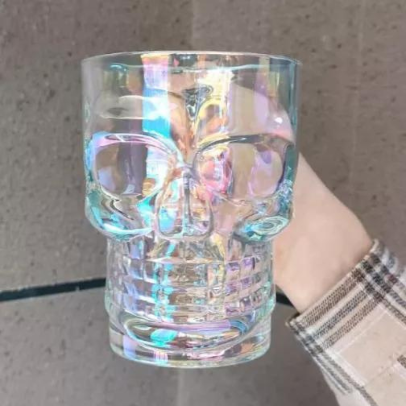 Set 6 Vasos Shoperos Calavera 540 ml para bebidas cervezas.-3