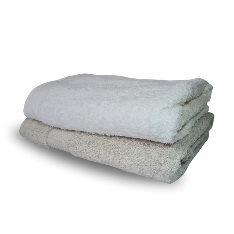 Juego 2 Toallas de Baño 100% algodón 500 gr Extra Suaves 70x130cm-1
