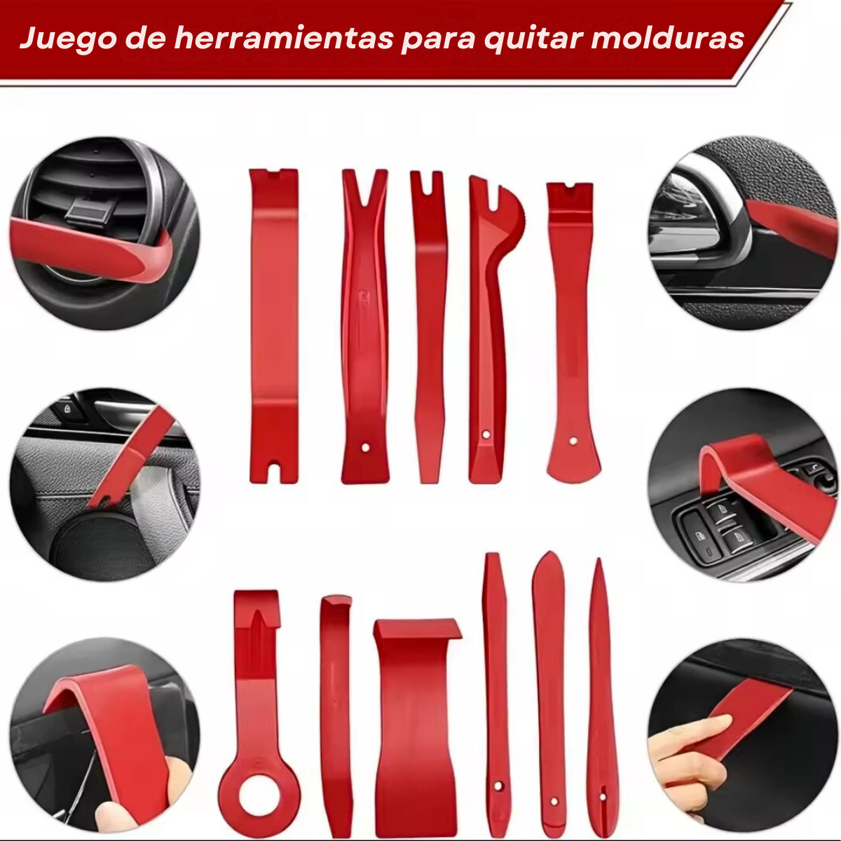 Kit Desmontaje Interior Auto 19 Piezas Panel Radio Tablero-3