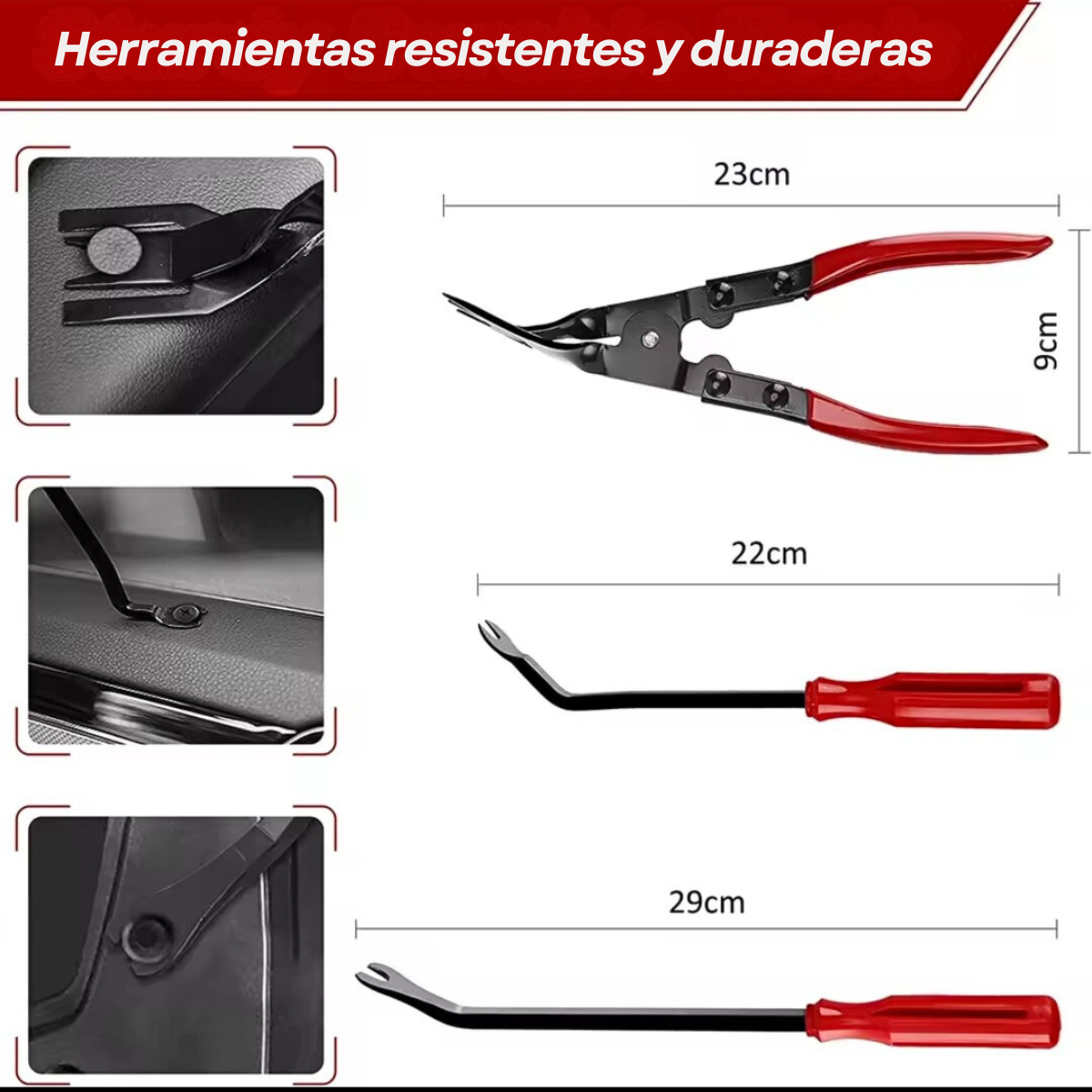 Kit Desmontaje Interior Auto 19 Piezas Panel Radio Tablero-7