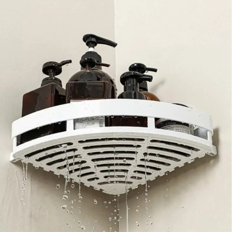 Organizador Bathlux Ventosa Succion Fuerte 4KG Estante Esquinero Sin Taladro-3