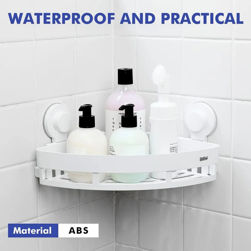 Organizador Bathlux Ventosa Succion Fuerte 4KG Estante Esquinero Sin Taladro-8