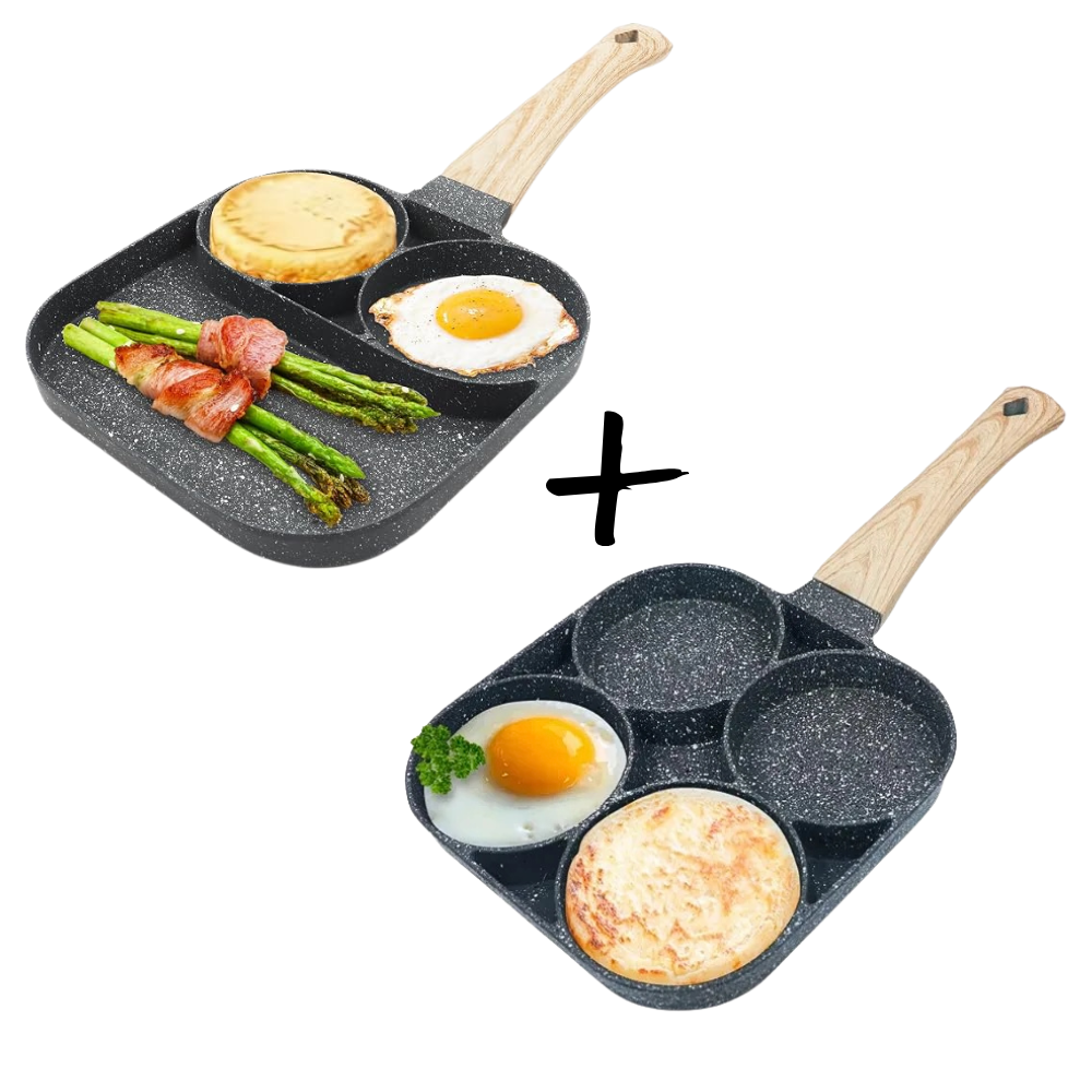 Pack de sartenes para desayunos multifuncionales-3