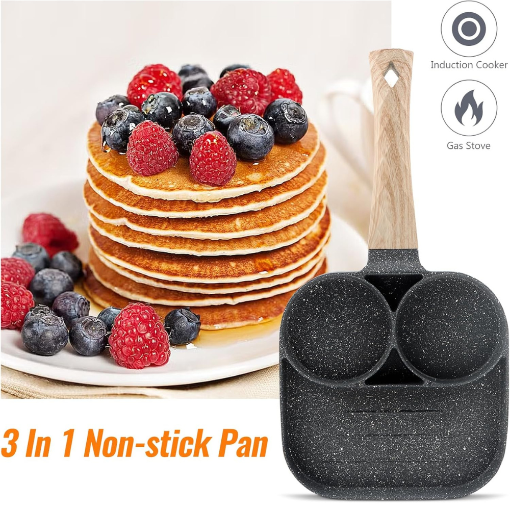 Pack de sartenes para desayunos multifuncionales-7