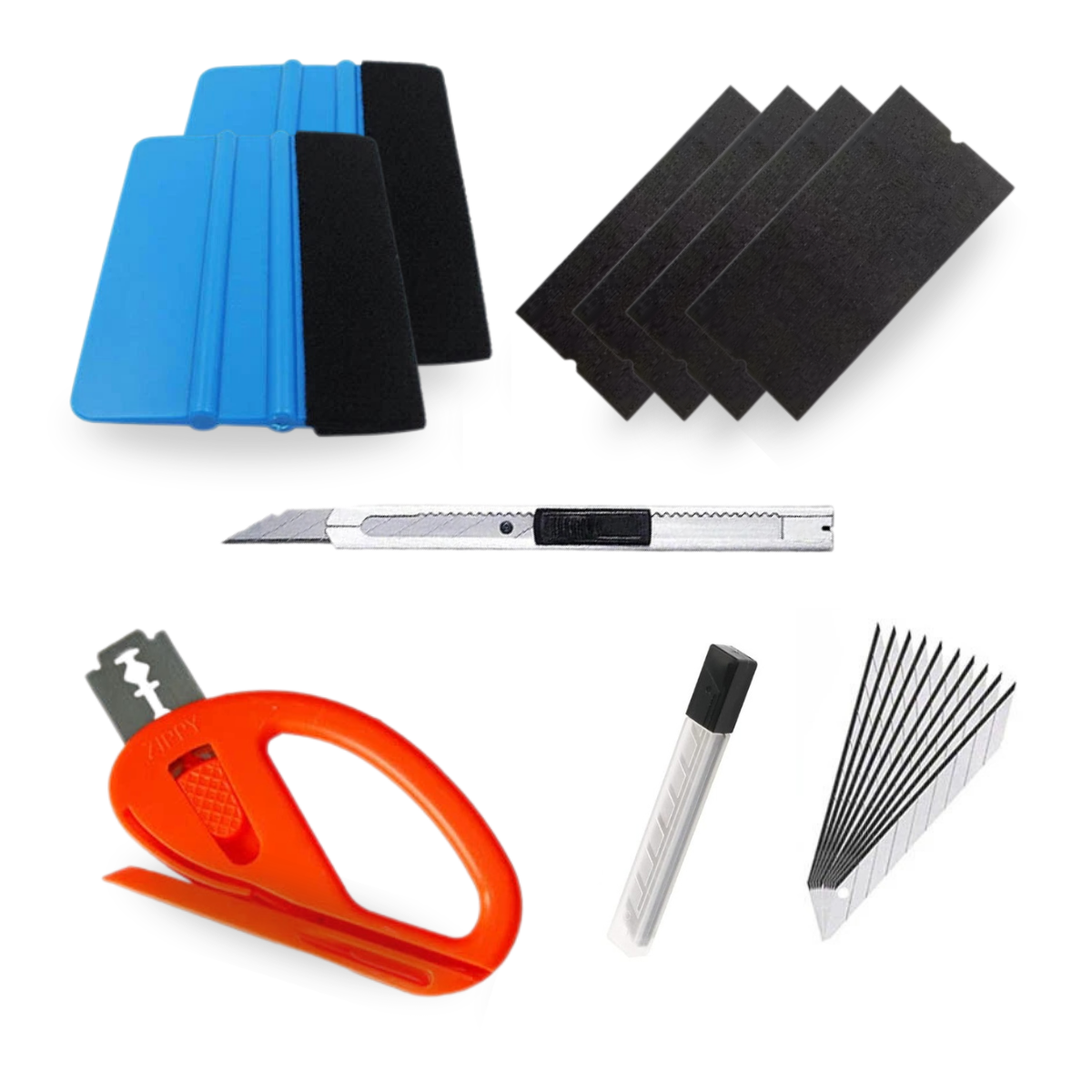Kit Herramientas Instalacion Vinil Automotriz Espatula Cutter-7