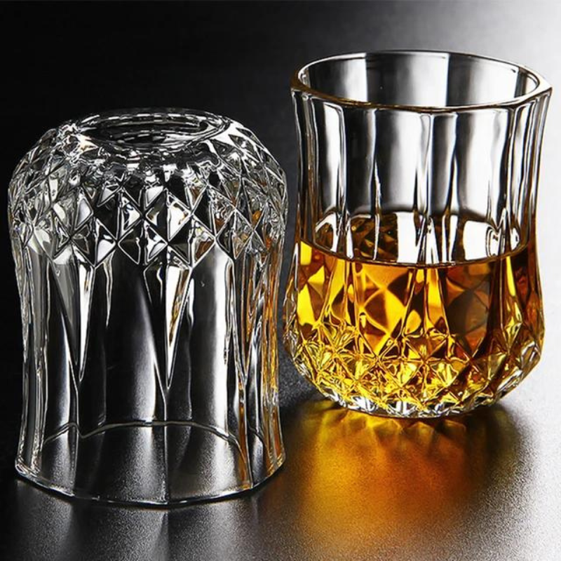 Set 6 Vasos Whisky 210ml con diseño elegante redondo.-2