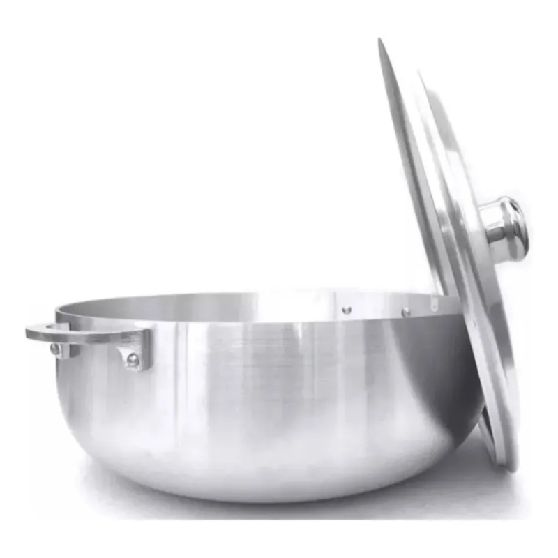 Juego Calderos Aluminio 12 Piezas Con Tapa Cocina Gas/Olla Fogón.-3