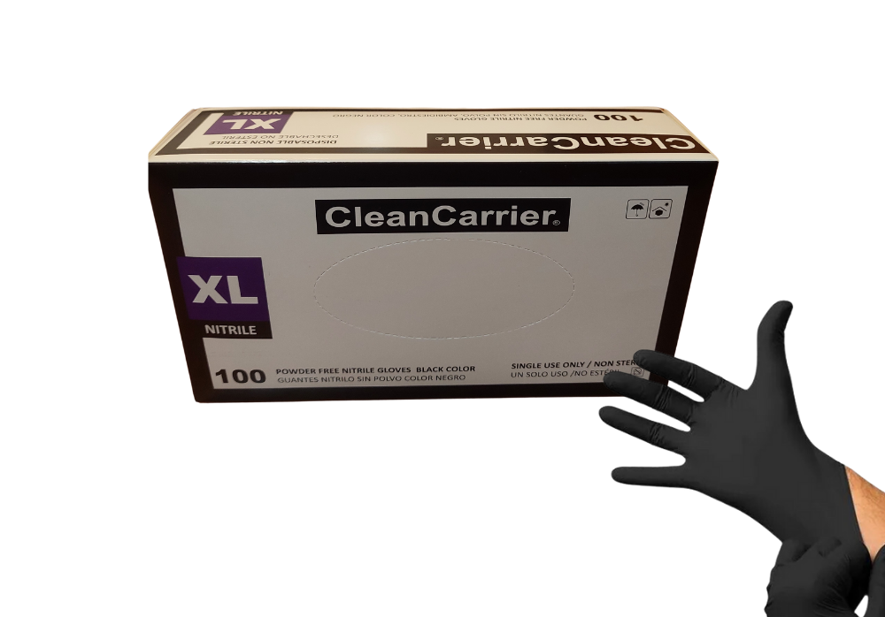 Guante Nitrilo Clean Carrier Caja De 100 Unidades Color Negro-7