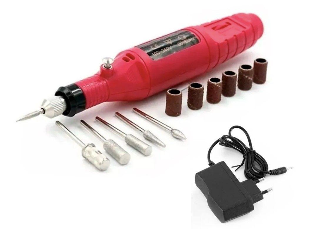 Kit Manicure Profesional UV/LED con Lámpara, Torno y 6 Esmaltes Gel – Set Completo-4