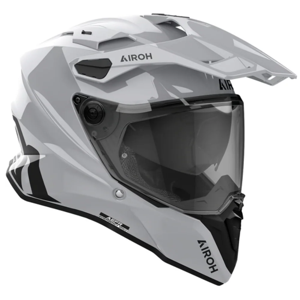 Casco para moto Airoh Commander 2 Cement Gris Gloss-1