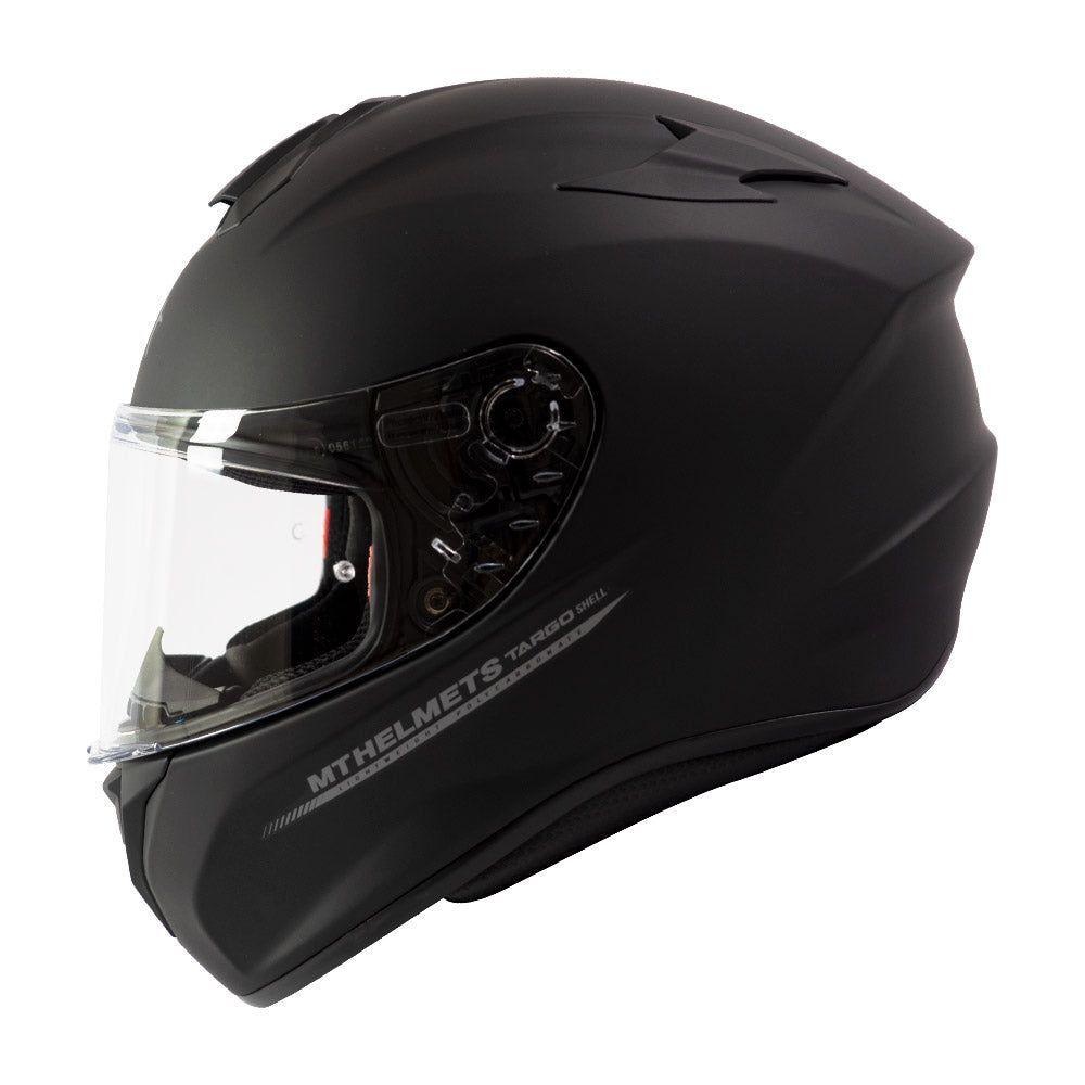 Casco De Moto Mt Helmets Targo Solid A1 Negro Mate-0