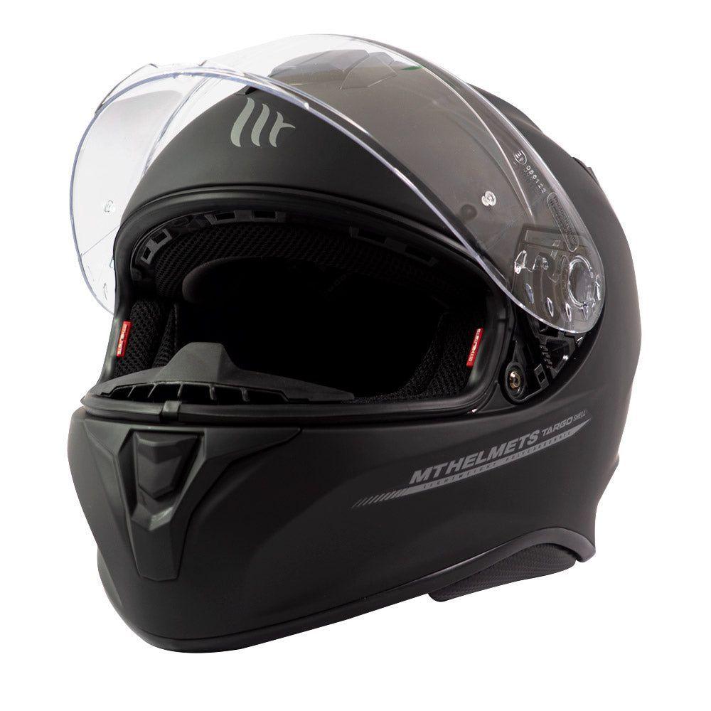 Casco De Moto Mt Helmets Targo Solid A1 Negro Mate-2