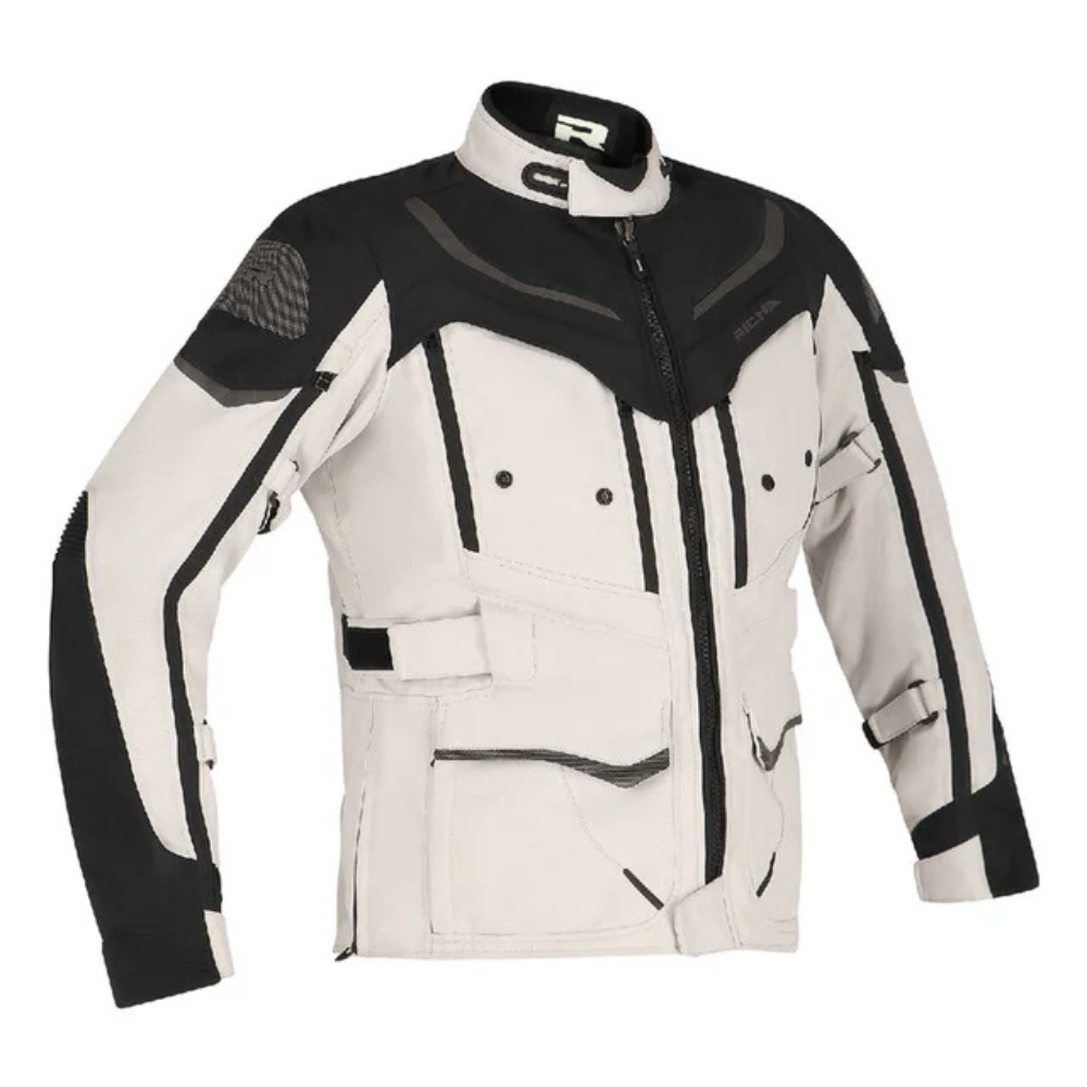 Chaqueta impermeable Richa Infinity 2 Adventure Gris Claro/Negro - Mujer-0