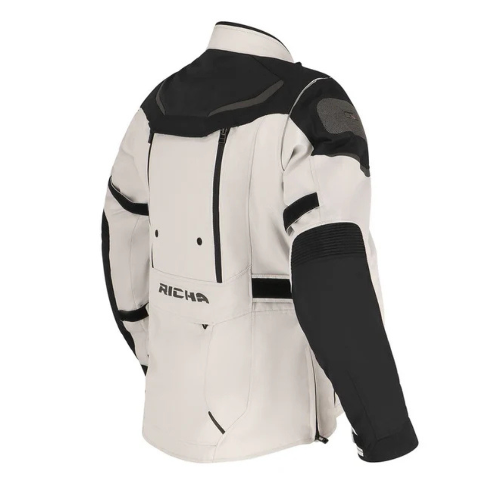 Chaqueta impermeable Richa Infinity 2 Adventure Gris Claro/Negro - Mujer-3