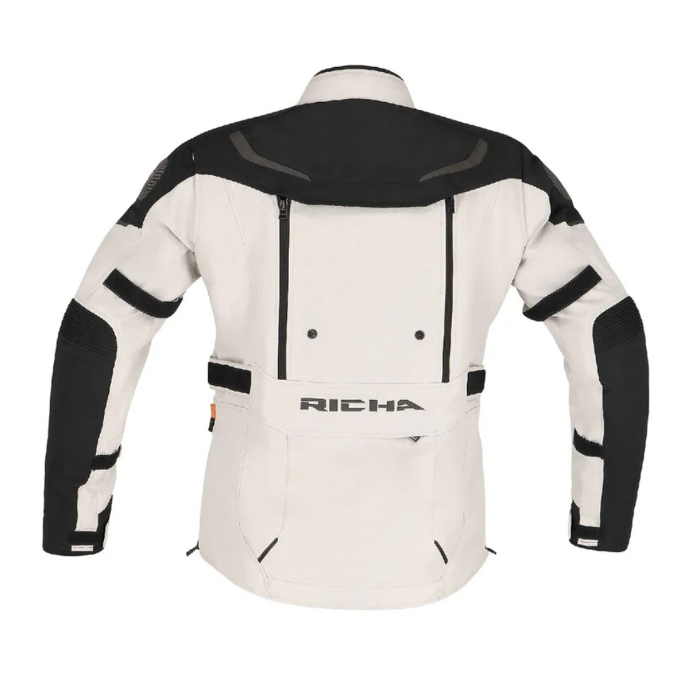 Chaqueta impermeable Richa Infinity 2 Adventure Gris Claro/Negro - Mujer-4