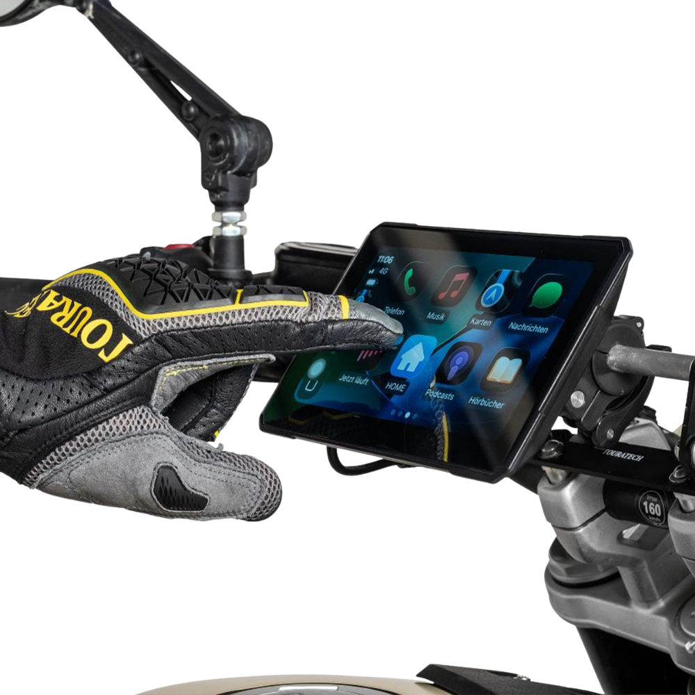 Pantalla Moto 7" Interphone Essential Apple CarPlay y Android Auto Inalámbrico-2