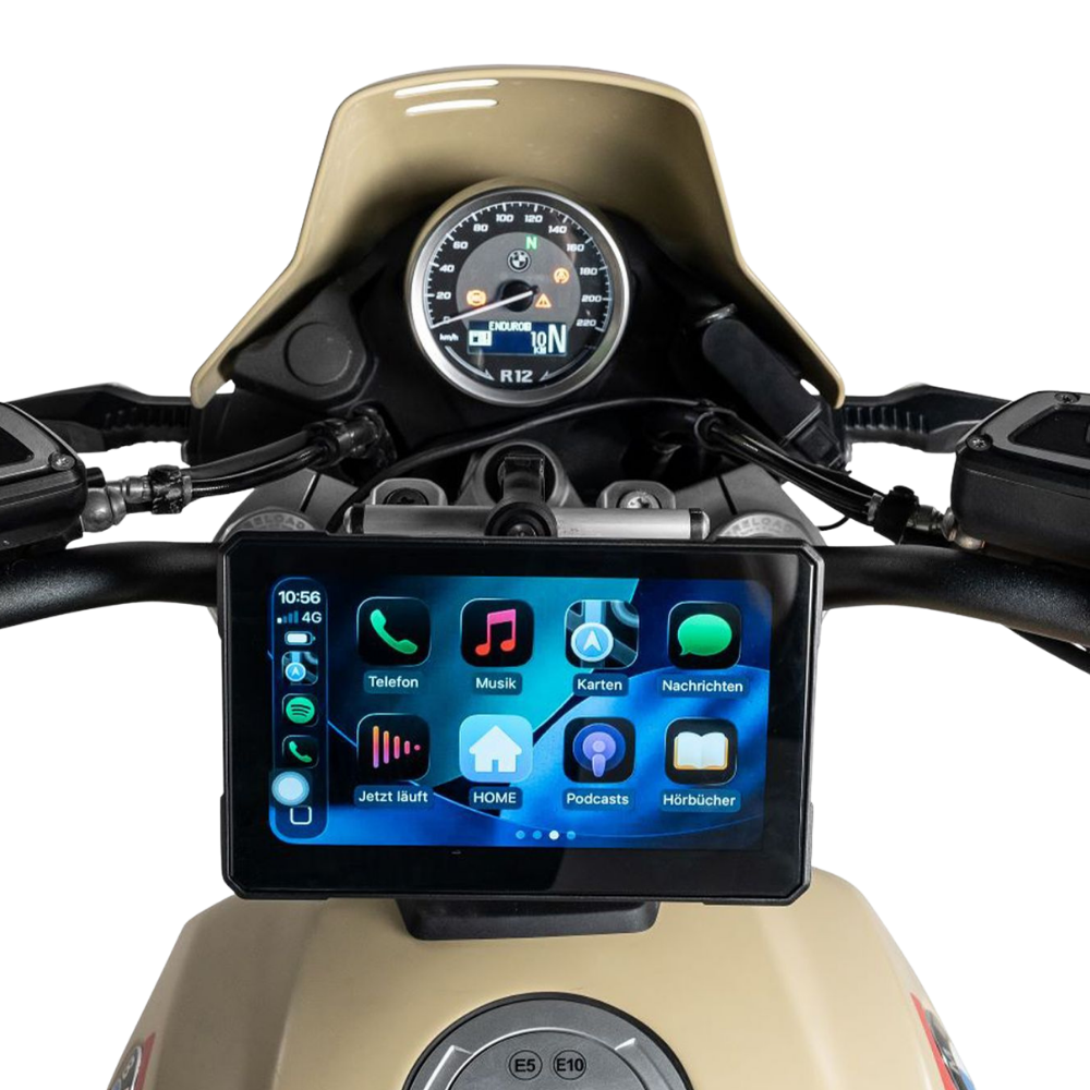 Pantalla Moto 7" Interphone Essential Apple CarPlay y Android Auto Inalámbrico-3