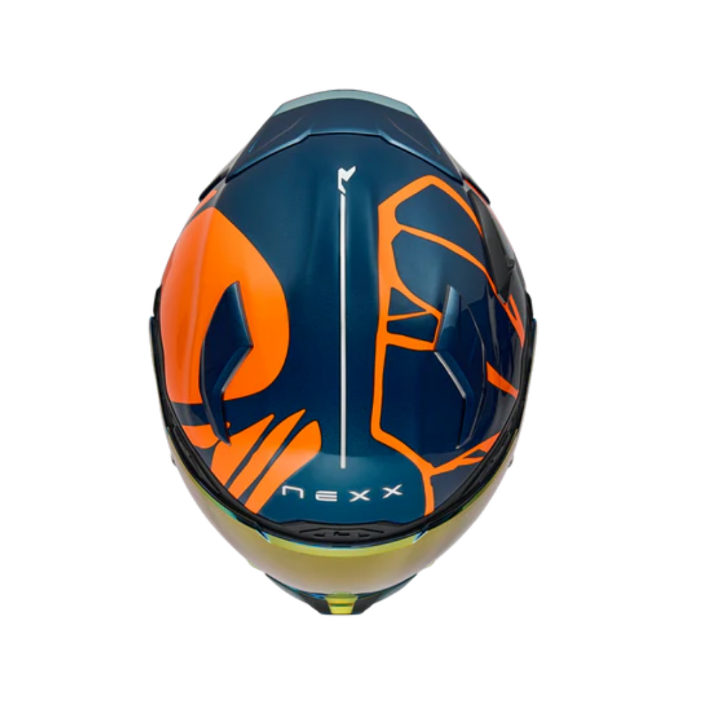 Casco para moto NexxX.WST3 B-SIDE BLUE TEAL.ORANGE -4