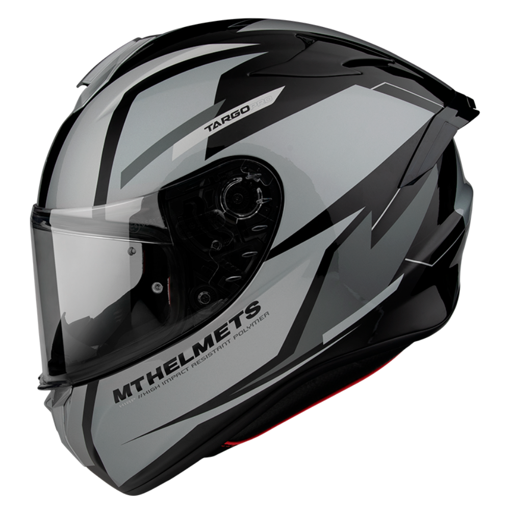 Casco De Moto Mt Helmets Targo Pro Sound A2 Gris Brillo-0