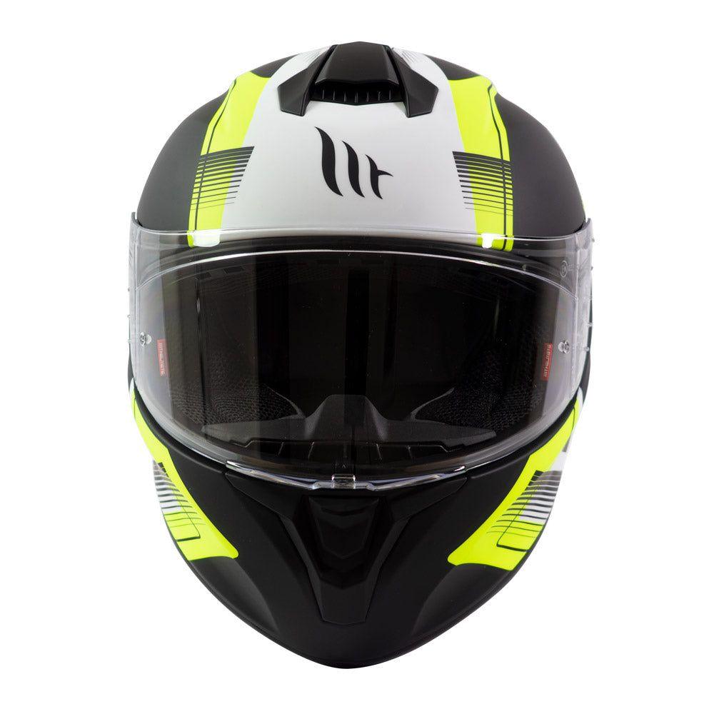 Casco De Moto Mt Helmets Targo Ivy D3 Amarillo Fluor Mate-3