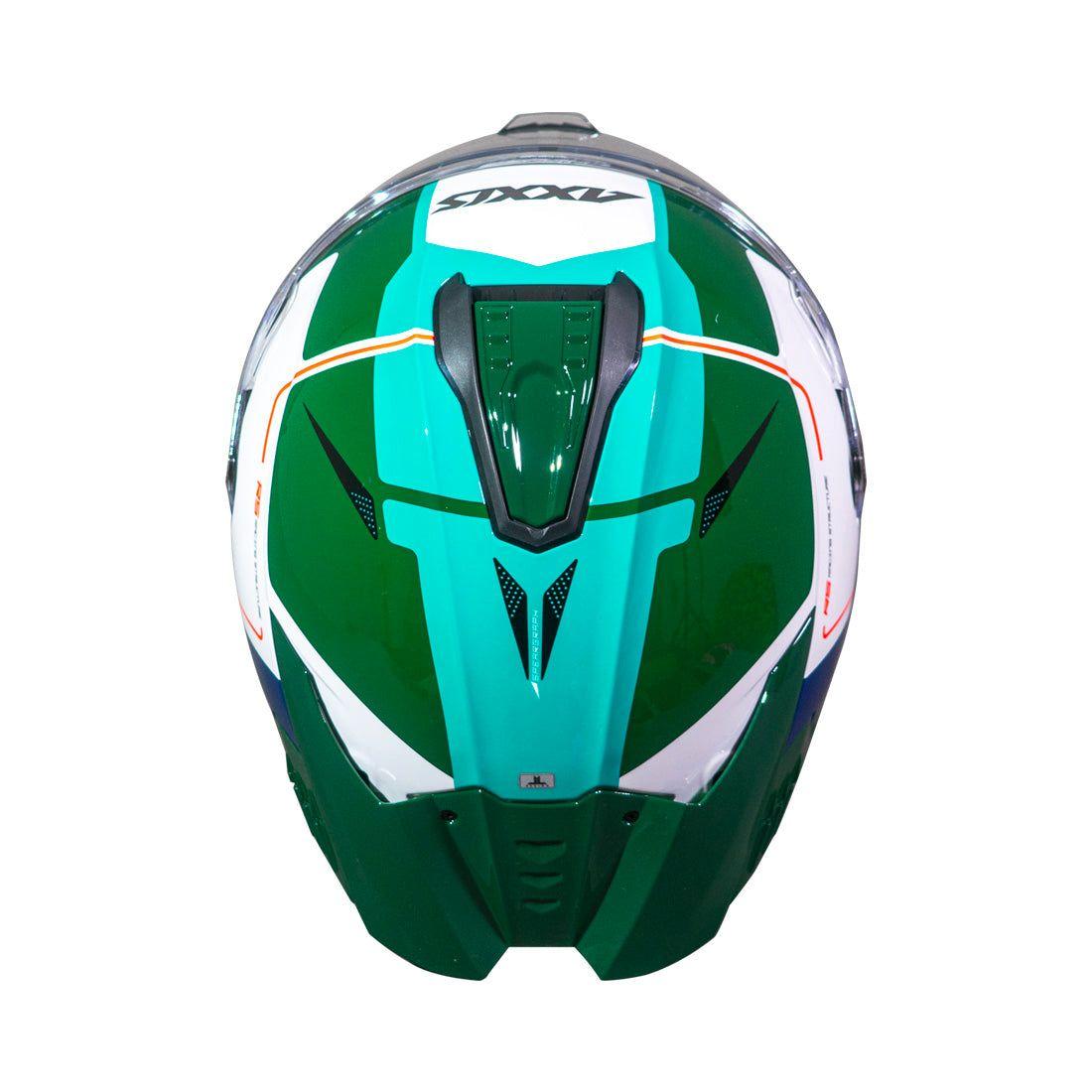 Casco Axxis Hawk SV Spear A6 Verde Brillo-5