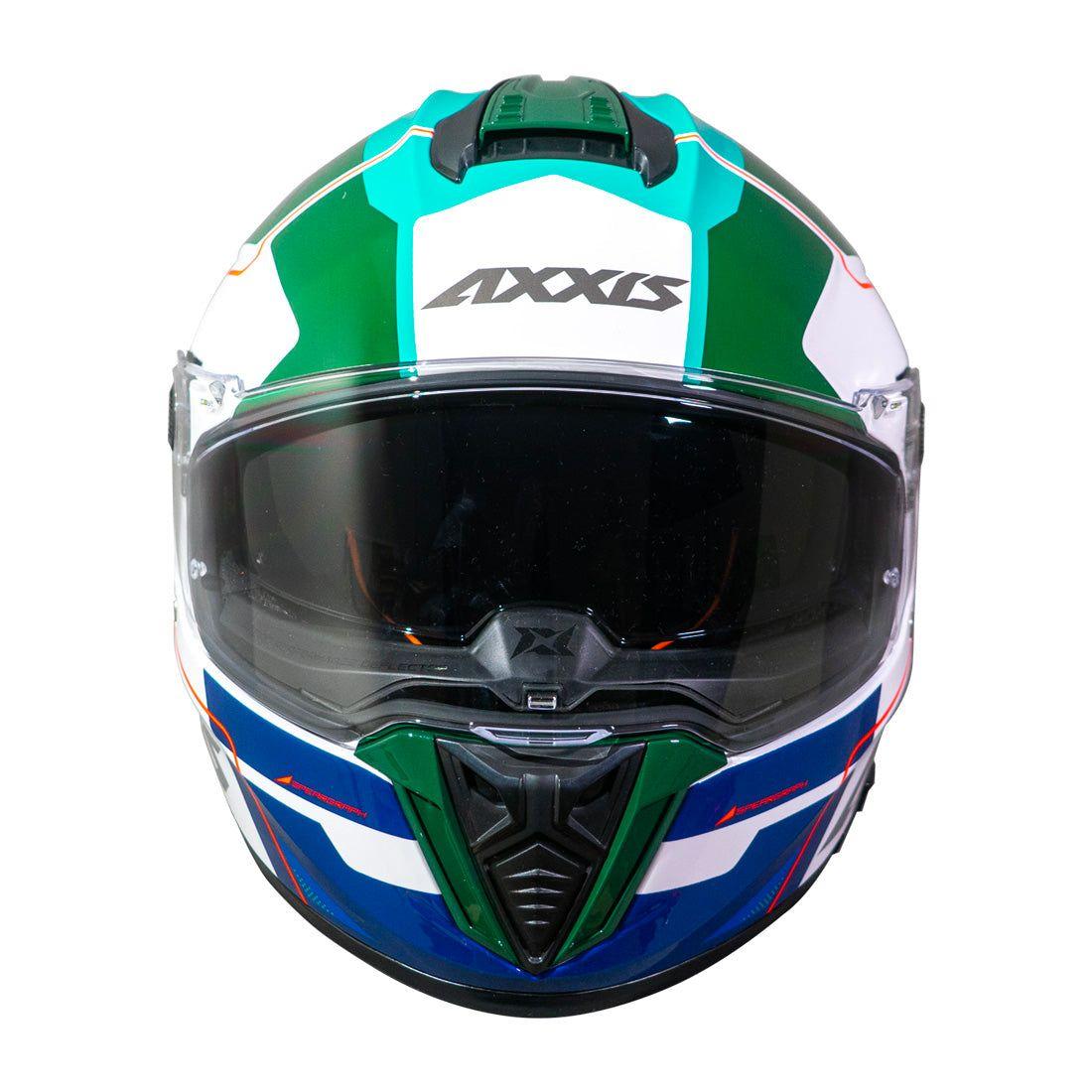 Casco Axxis Hawk SV Spear A6 Verde Brillo-3