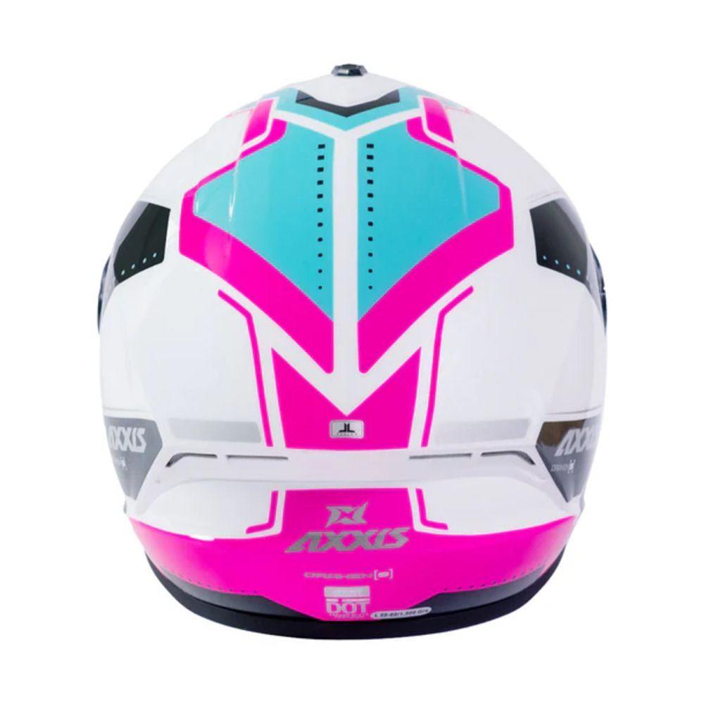 Casco para moto Axxis FF112C Draken S Sonar A8 Rosa Fluor Brillo-4