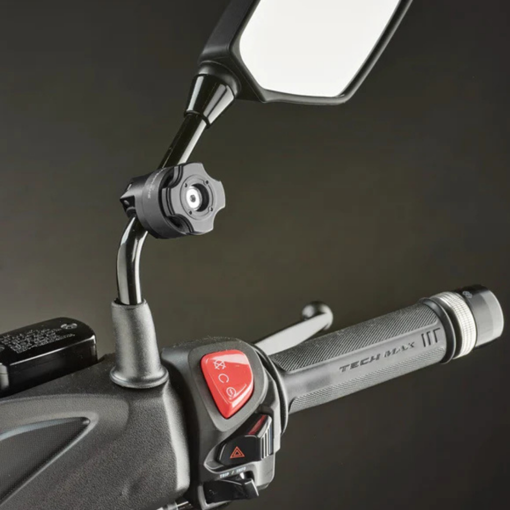 Soporte Moto Espejo Interphone Quiklox Enganche Rápido-3