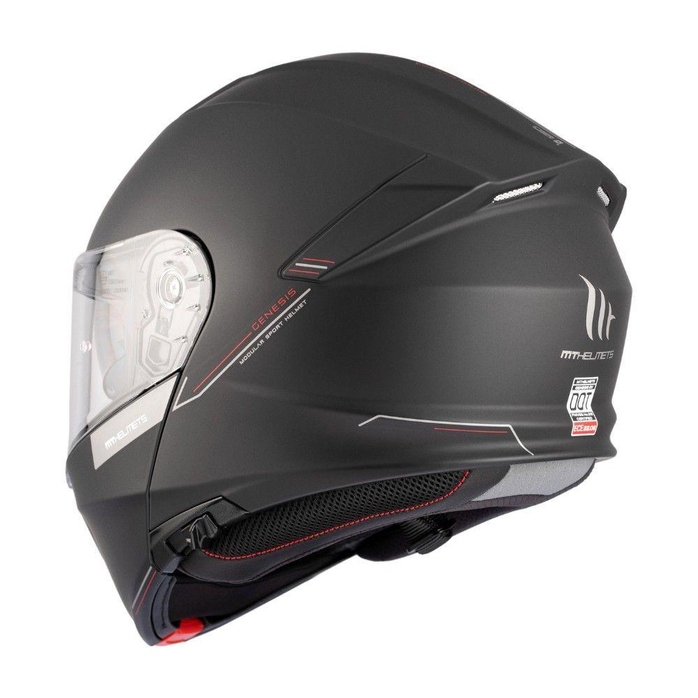 Casco MT Genesis SV Solid A1 Negro Mate-2