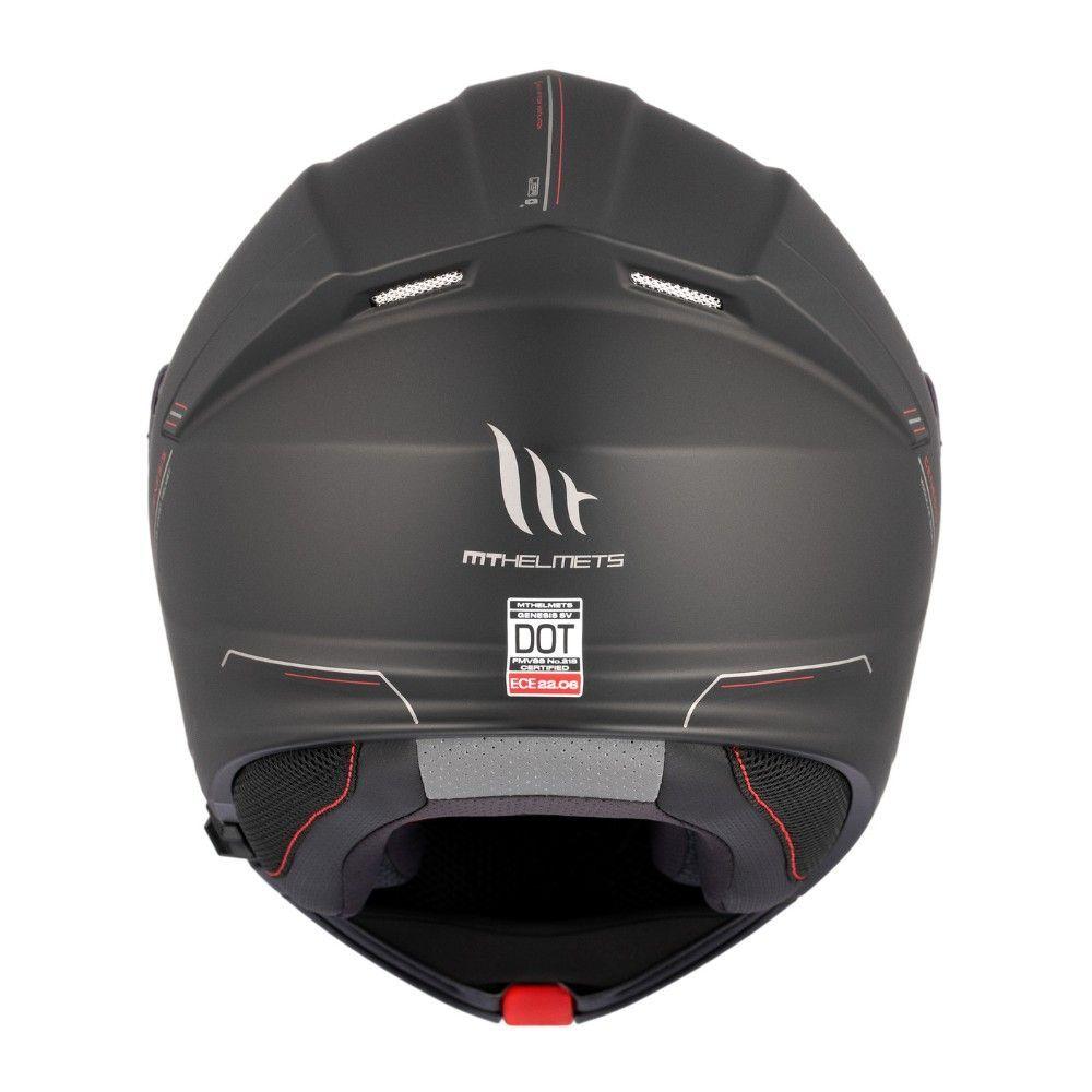Casco MT Genesis SV Solid A1 Negro Mate-4