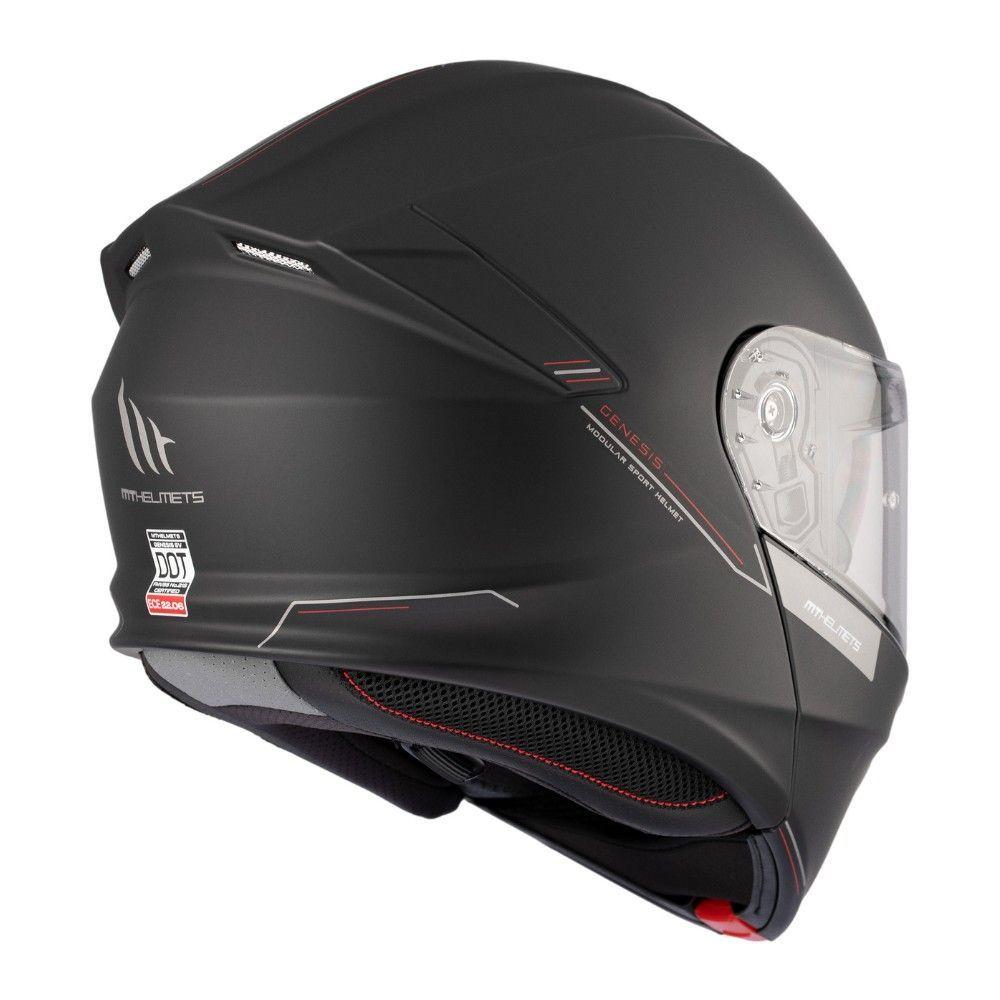Casco MT Genesis SV Solid A1 Negro Mate-5
