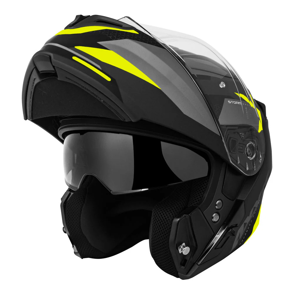 Casco Axxis Storm Drone D3 Amarillo Fluor-1