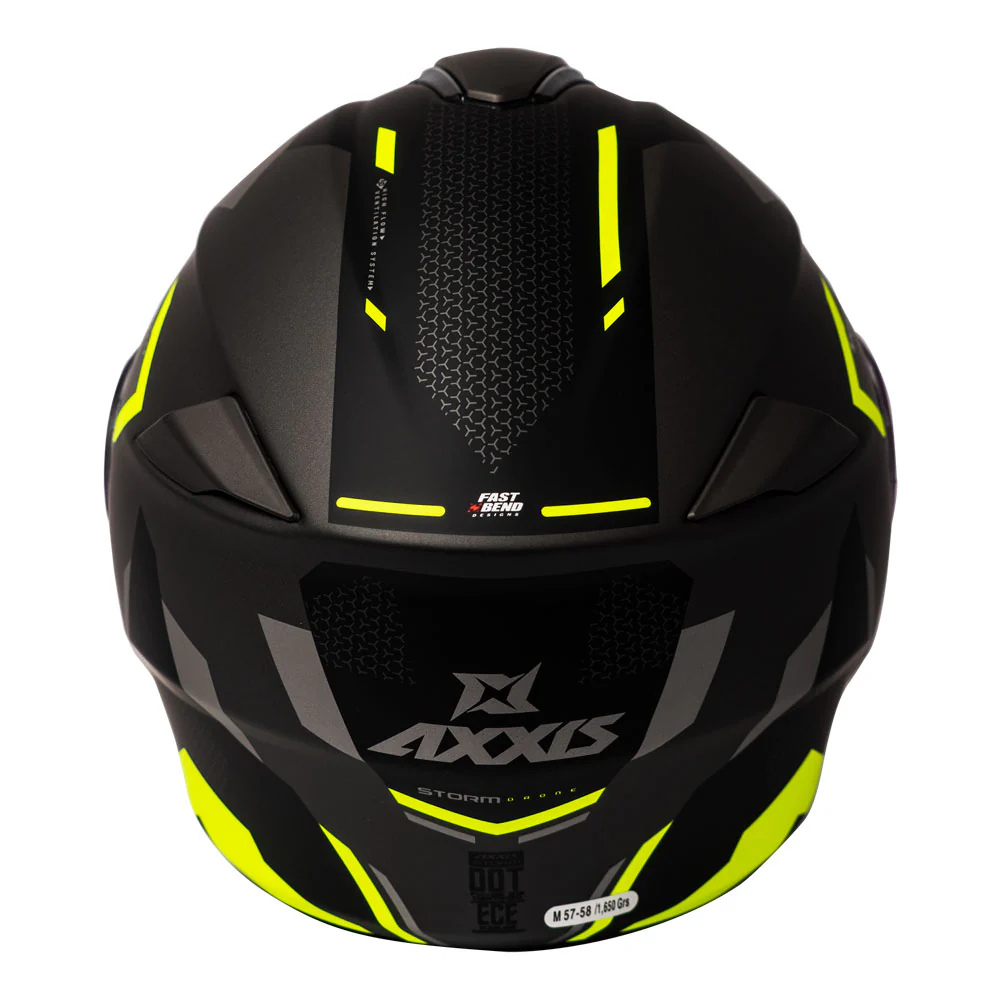 Casco Axxis Storm Drone D3 Amarillo Fluor-4